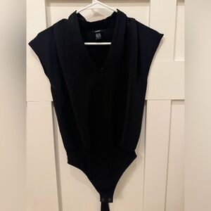 Black Blouse Bodysuit